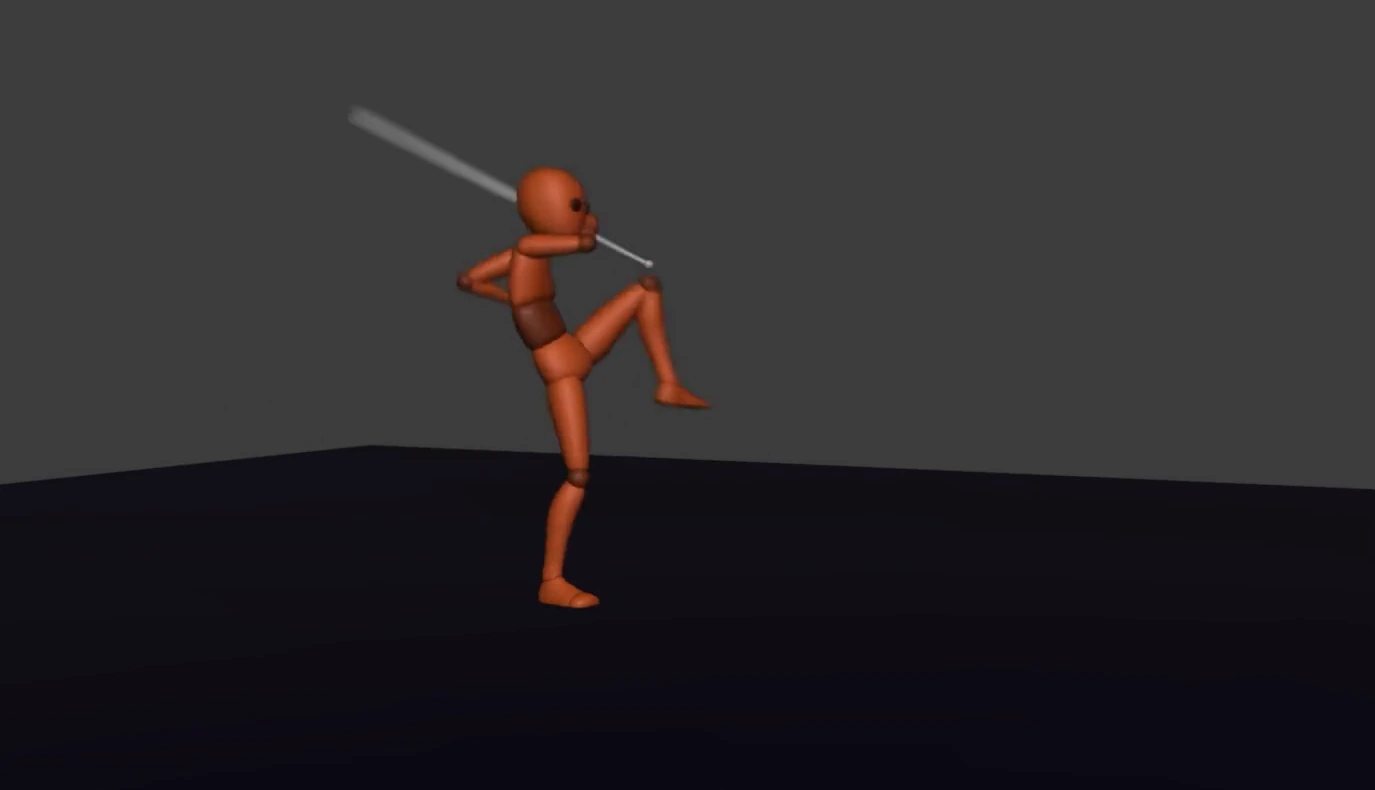 Original sword-combat gameplay animation